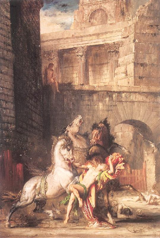 Gustave Moreau Diomedes Devoured by his Horses oil painting picture